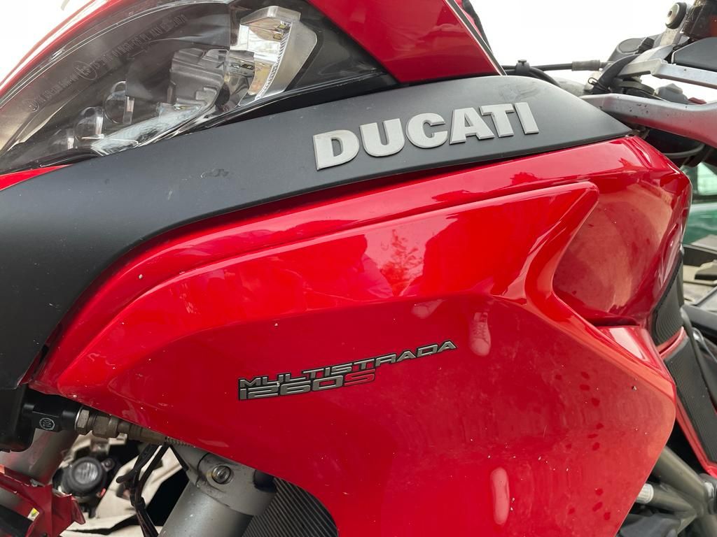 Ducati Multistrada incidentata
